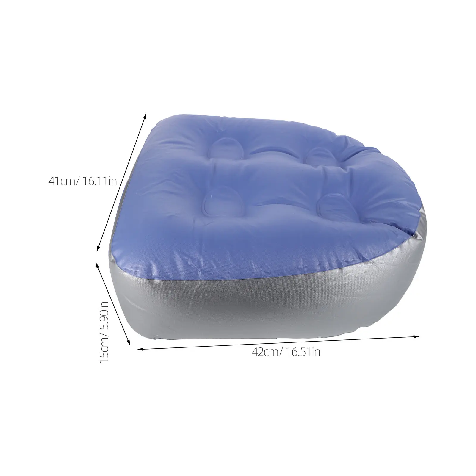3Pcs Adjustable Inflatable Bathtub Cushion PVC Adult Bath Cushion with Suction Cups Ergonomic Foldable Spa Hot Tub Pool Bathroom