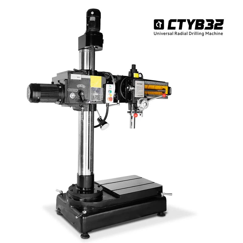 CTMACH CTYB32 Radial Arm Drill Press 1500W Universal Industrial Radial Drilling Machine Automatic Feed