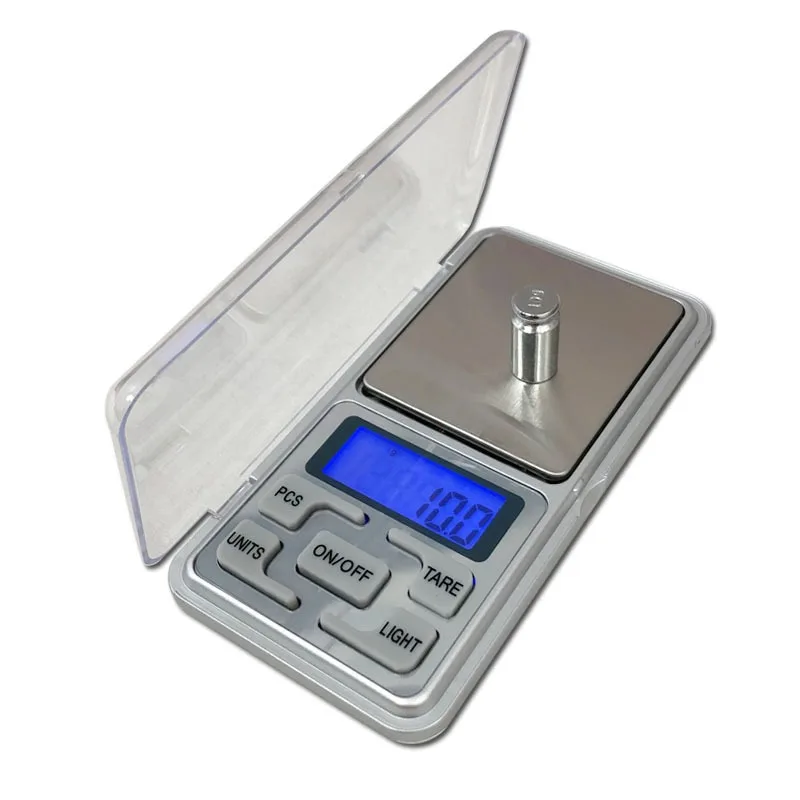 

1PCS Jewelry Mini Stainless Steel Electronic Scale Digital Pocket Scale Gold Gram Balance Weight Scale Portable Pocket