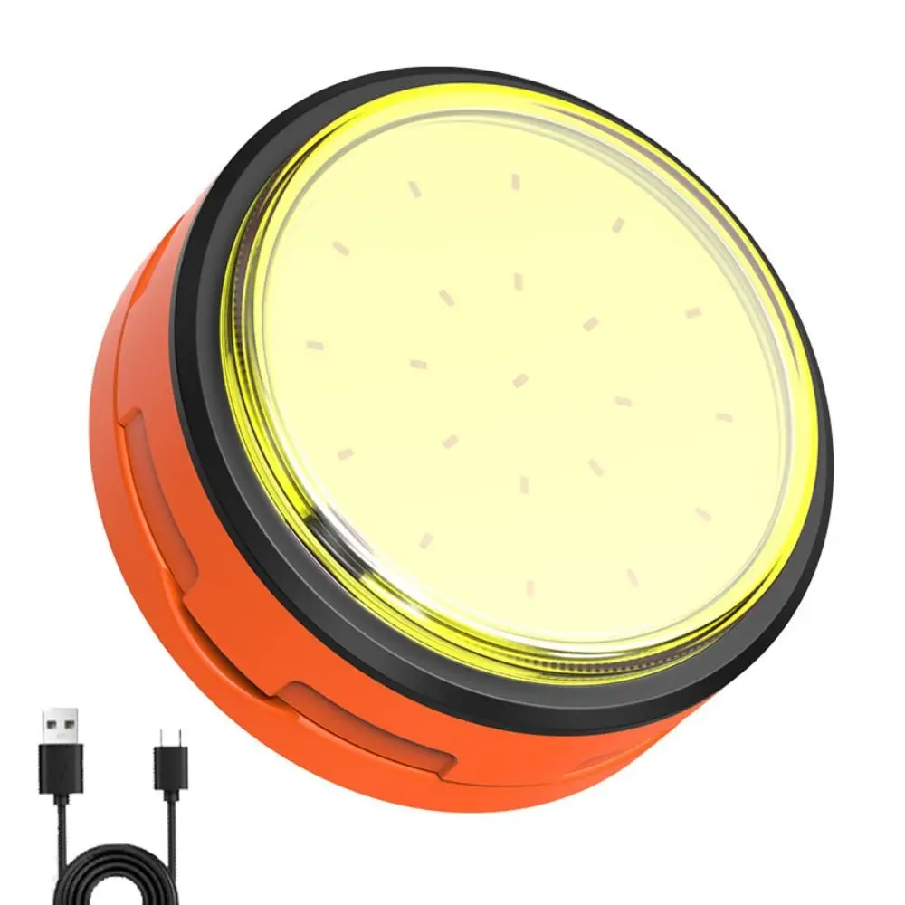 Mini linterna de alta potencia con Base magnética, luz LED recargable para Camping, 3 modos de iluminación, lámpara de luz de emergencia portátil