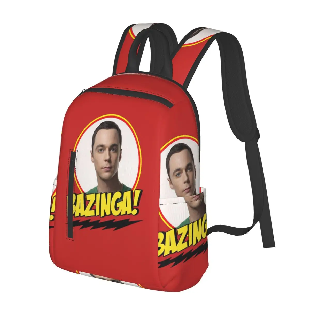 

Bazinga The Big Bang Theory Student Backpack School Bag Hiking Travel Daypack for Men Women Bookbag Shoulder Bags
