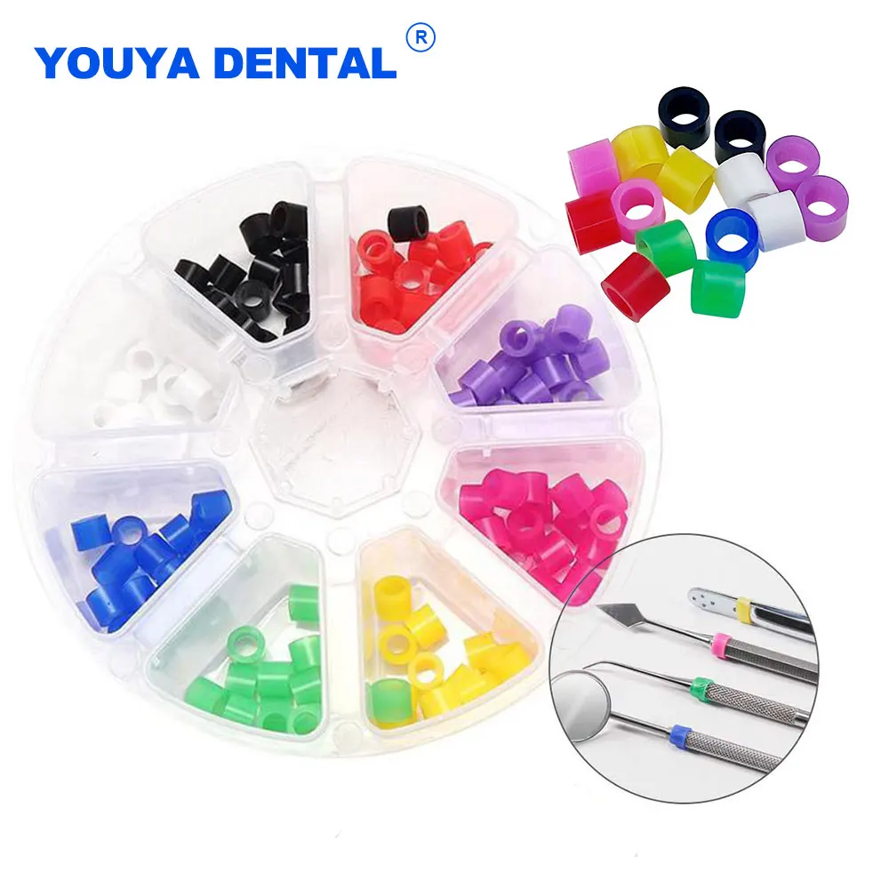 

Multi-Color Dental Silicone Code Rings Autoclavable Disinfection Orthodontic Identification Ring Instrument Dentist Lab Material