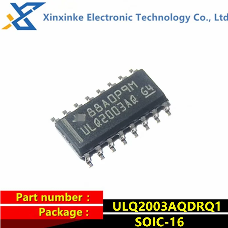 10PCS ULQ2003AQDRQ1 ULQ2003AQ SOIC-16 Darlington Transistors Auto Cat High-voltage High-current Darl Trans Brand New Original