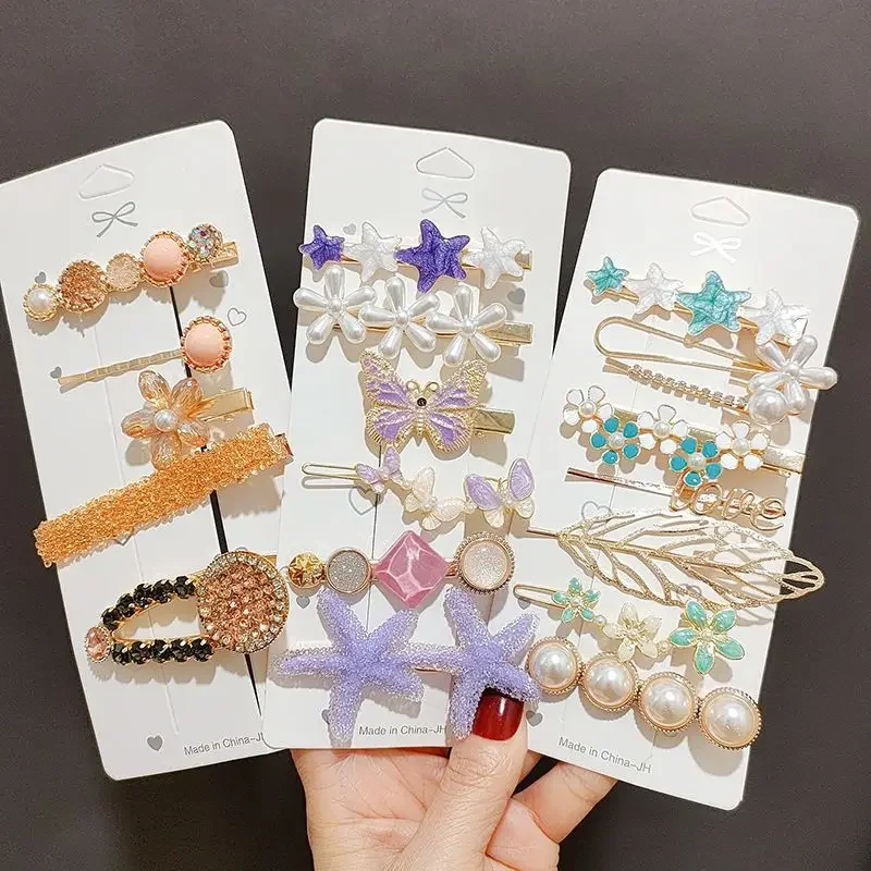 

2025Корейская заколка для волос с японским кристаллом — минималистичная заколка с металлическими стразами, нескользящая многофункциональная заколка для челки и приданий | TikTokViral