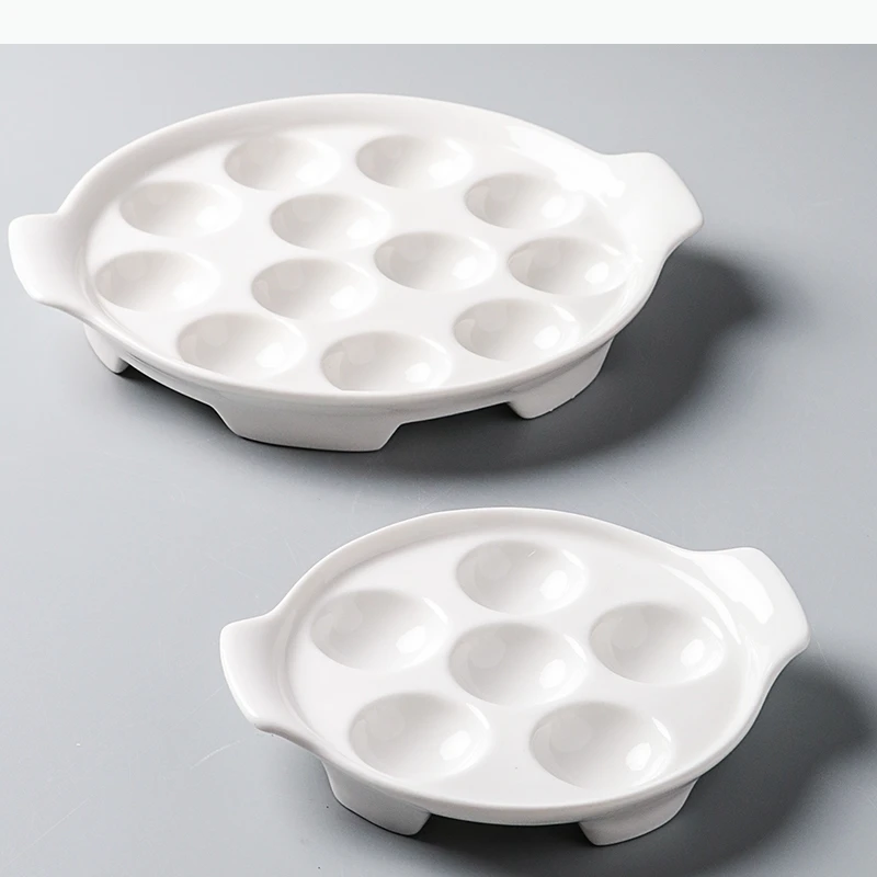 French Snail Plate Ceramics Dining Plate Dessert Dim Sum Dish Sashimi Plates Serving Plates Fruit Snack Bowls Tray