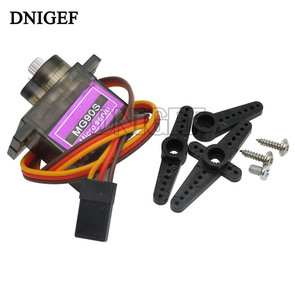 DNIGEF 1 PCS MG945 MG946 MG995 MG996R MG90S Servos Digital Servo Motor for Car RC Helicopter Boat Robot Toys Kit