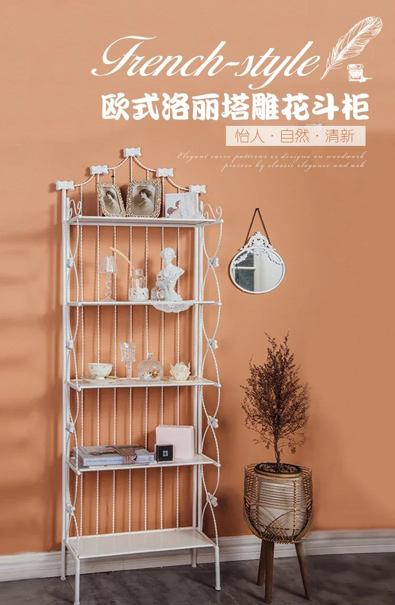 

xzzWhite five-story floor-to-ceiling storage, tabletop storage, dining room, kitchen, balcony, storage rack