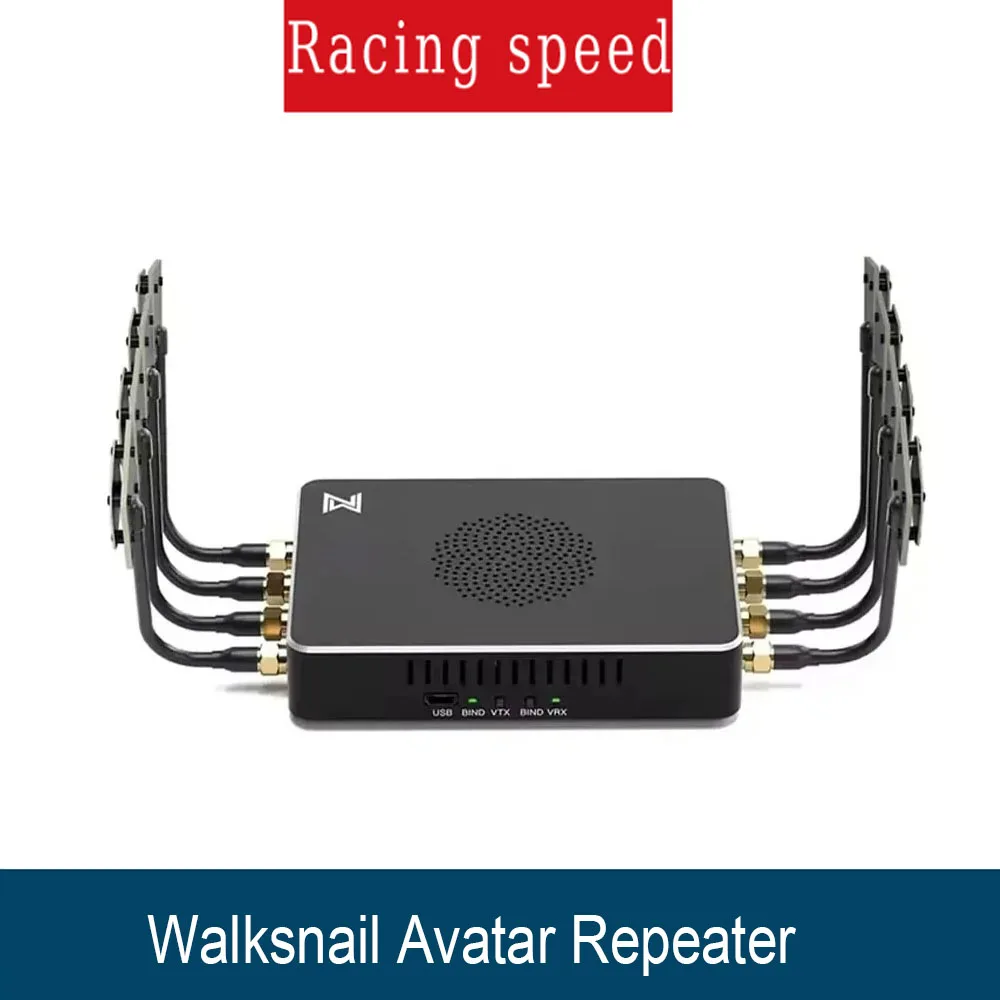 

HawkSpeed CADDX Walksnail Avatar 4 км H.265 HD-видео повторитель — сверхлегкий усилитель сигнала дальнего действия