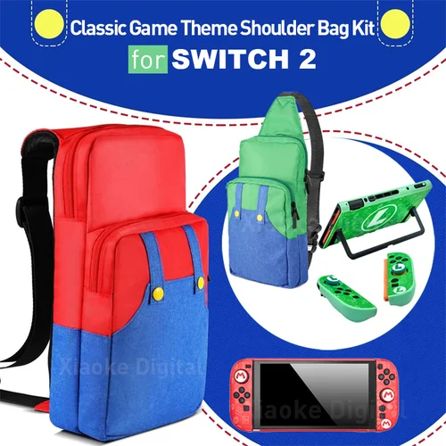 Bolsa de transporte de viaje clásica 2025 para NS Switch 2, bolso de hombro portátil, funda protectora para NS Switch 2, accesorios de juego