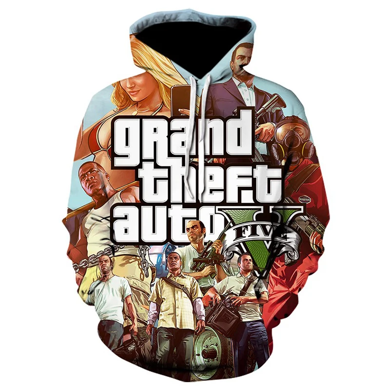 

Grand Theft Auto GTA 5 Hoodies Game 3D Print Streetwear Men Women Sweatshirts Oversized Hoodie Kids Pullovers Tracksuits Clothes