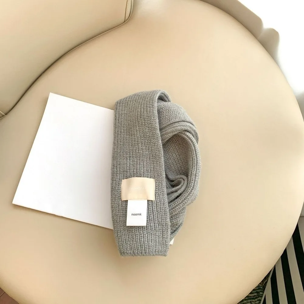 

New Windproof Neck Warmer Coldproof Warm Knitted Scarf Knitted Versatile Scarves Bib Autumn and Winter