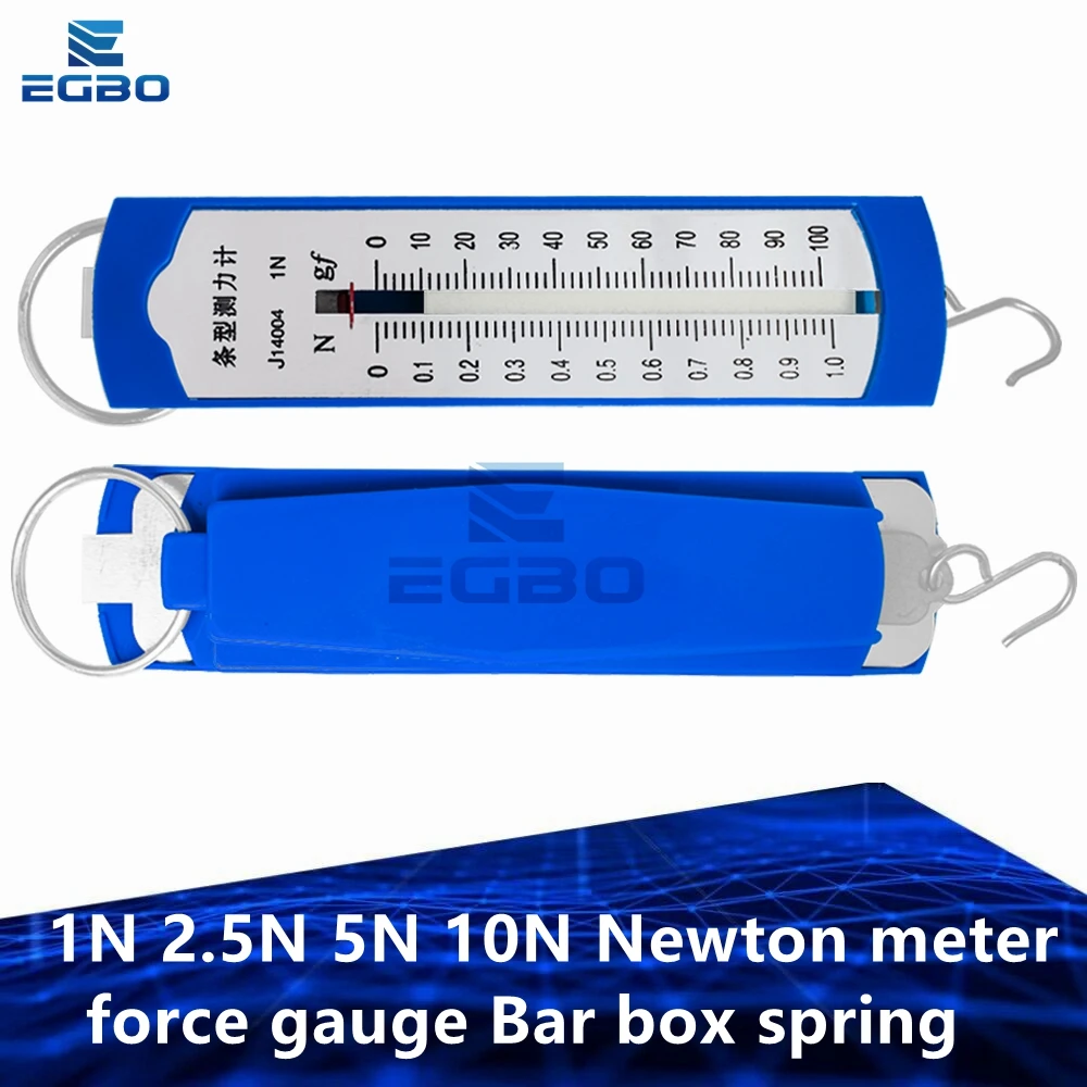 مقياس قوة نيوتن ، صندوق قياس القوة ، مقياس الدينامومتر الربيع ، تجارب الفيزياء ، 1N 2.5N 5N 10N