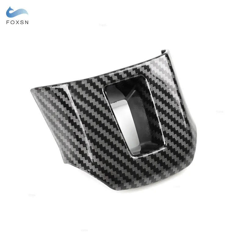 Carbon Fiber Pattern Car Accessories Interior Steering Wheel Panel Cover Trim For VW Golf 6 MK6 Jetta Bora Polo Touran EOS Caddy