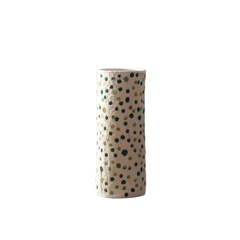 

Simple and modern handmade ceramic vase ornament art flower arrangement model room sales office homestay decoration