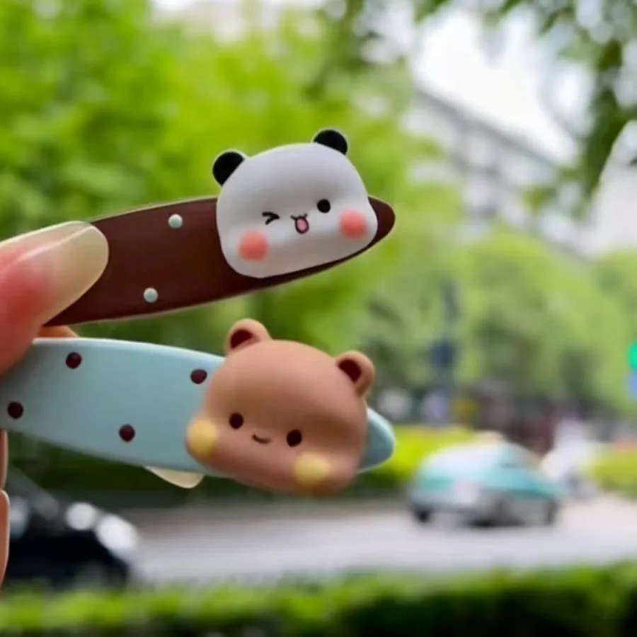 One or two cloth hairpins, cartoon dots, ins, bangs, duckbill clips, niche headwear, sweet hair accessories, spring and summer, - Detail 1