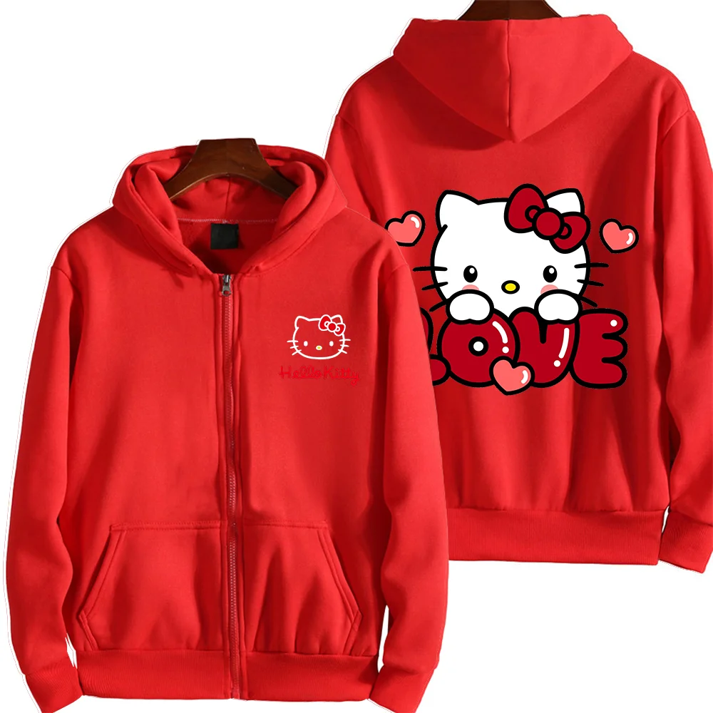 

Толстовка унисекс с милым принтом Hello Kitty, на весну и осень