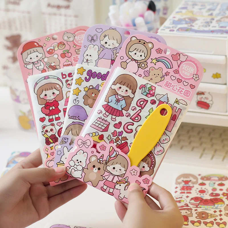 20sets Diary Sticker Scrapbooking happy pudding Planner Japanese Junk Journal Kawaii Decorative Stationery Craft Sticker