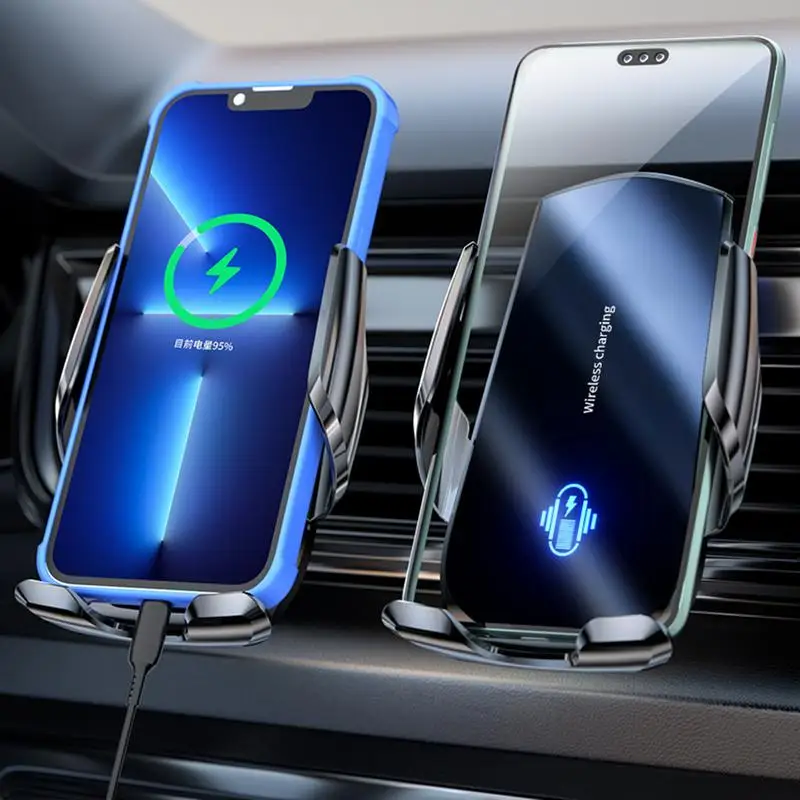 Car Vent Phone Mount Electric Snap-On Anti-Skid Cell Phone Car Mount Flexible Phone Car Mount Car Cell Phone Holder Phone Mount