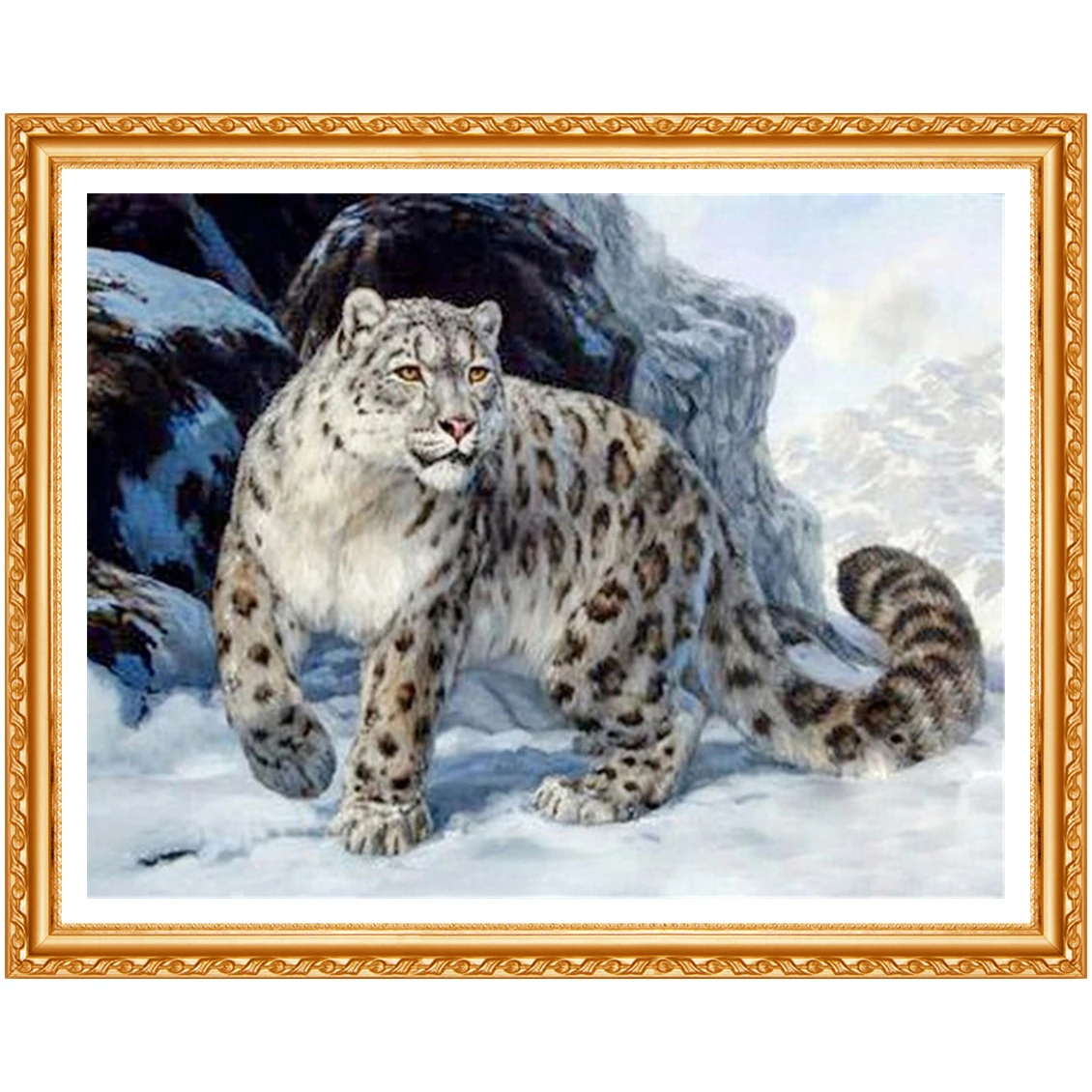 Diamant malerei 5d DIY Diamant malerei Voll quadrat Diamant stickerei Tiere Leopard Diamant Runde Daimond Malerei