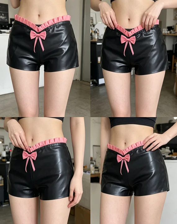 

100% Natural Latex Rubber fashion Masquerade Handmade Custom shorts Party