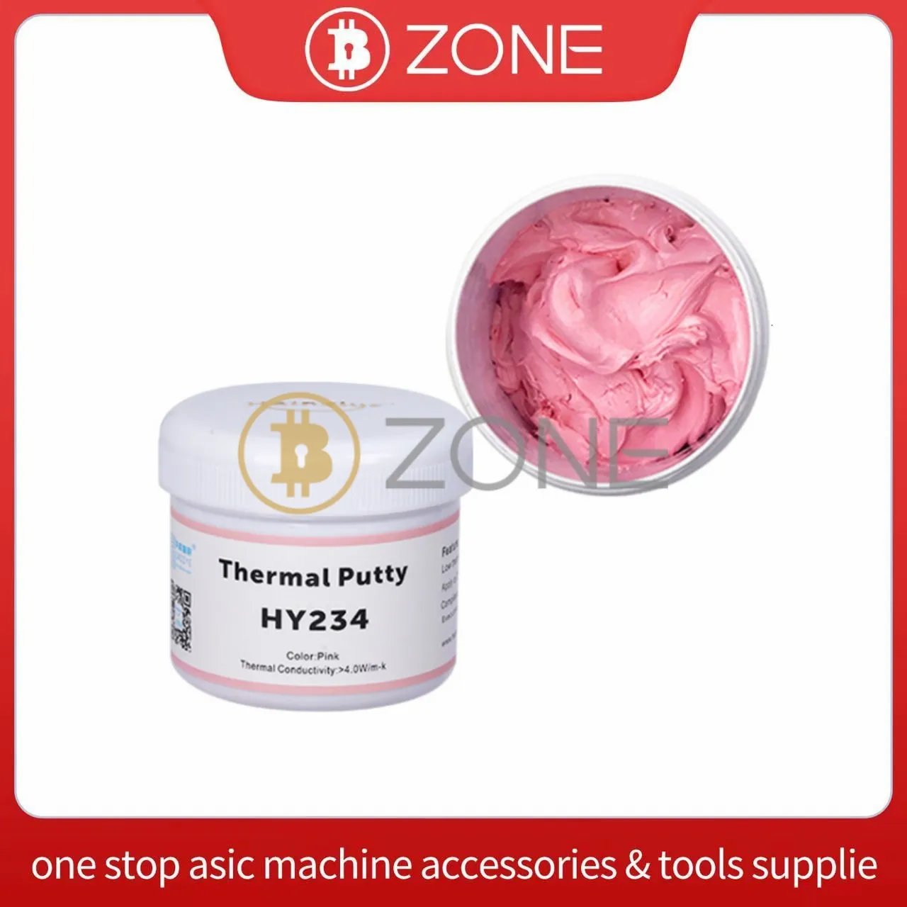 HY234 Thermal Putty 4.0w10g 80g 100g Asic Miner Hashboard Repair Pink Thermal Conductive Grease Paste Plaster Heat Sink Compound