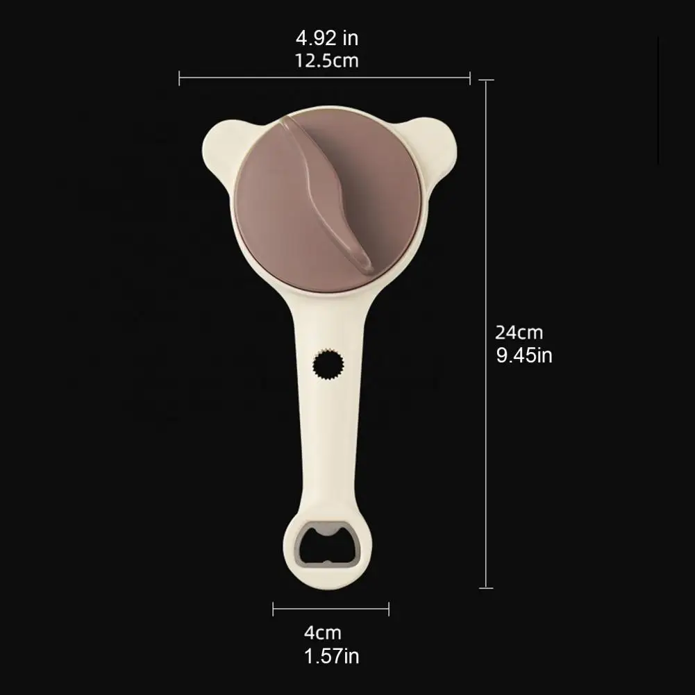 Multi Size Cap Opener Adjustable Jar Opener Tool with Ergonomic Handle Stainless Steel Bottle Cap Remover Kitchen for Seniors