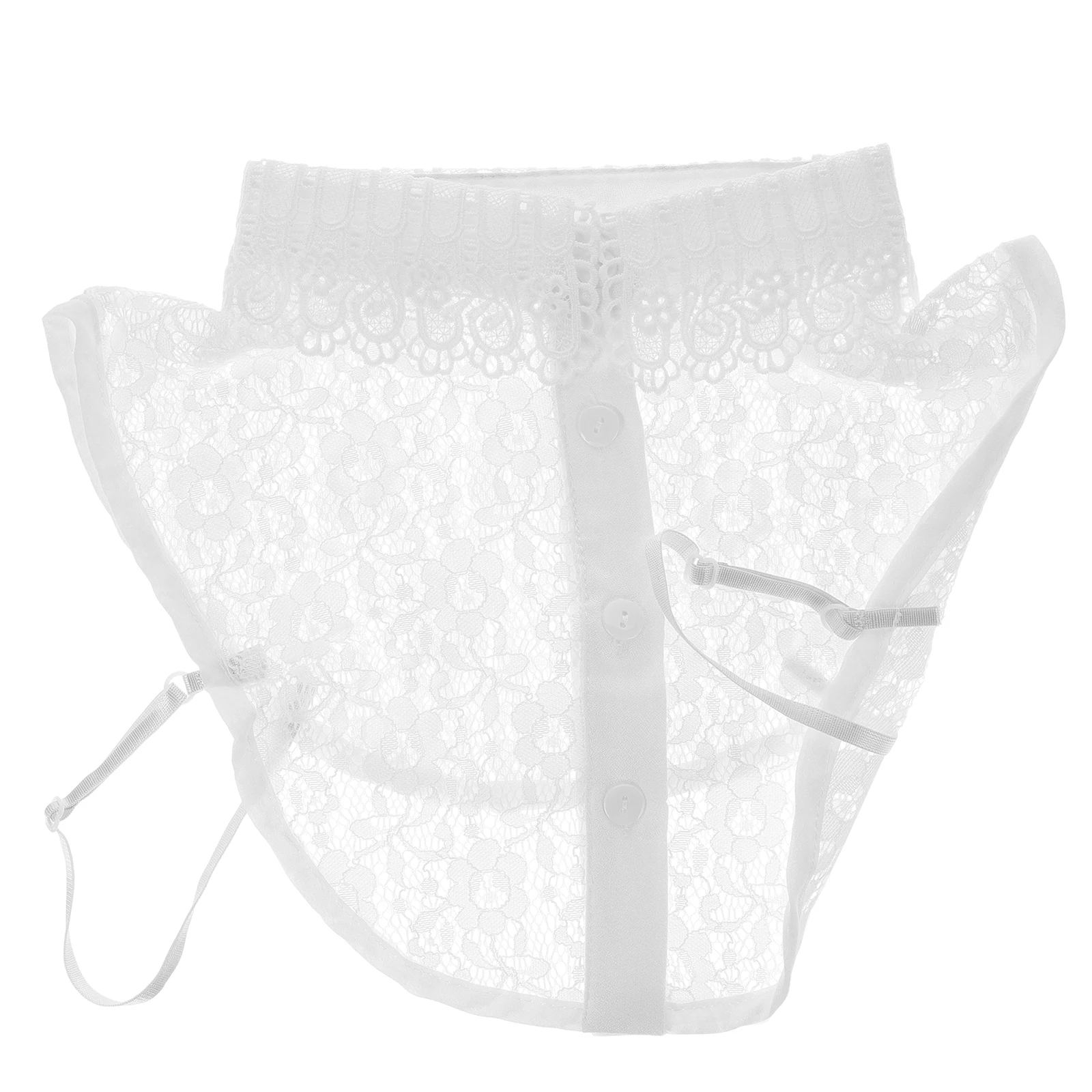 

Lace Fake Collar White Detachable Collars for Women Decorate False Ladies Polyester Woman