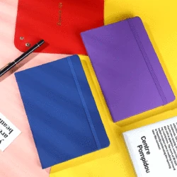 A6 Notebooks and Notepads Small Notebook Elastic Binding Portable Notepad Agenda Diary Planner 2024 Writing Pads Office School