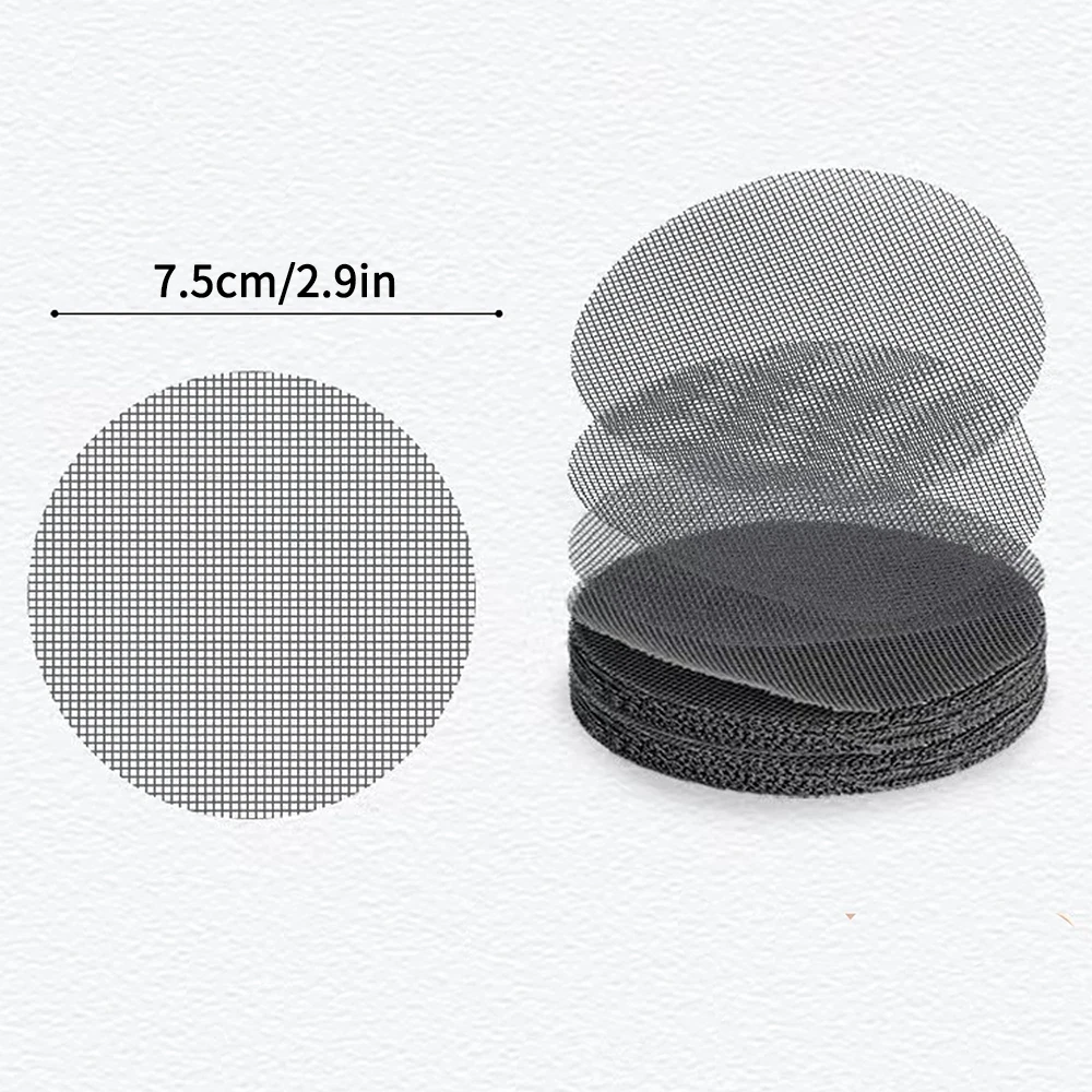 50PCS Prevent Soil Loss Breathable Gasket Leakproof Drainage Flower Pot Hole Mesh Pad Bottom Mat Breathable Drainage Gasket Net