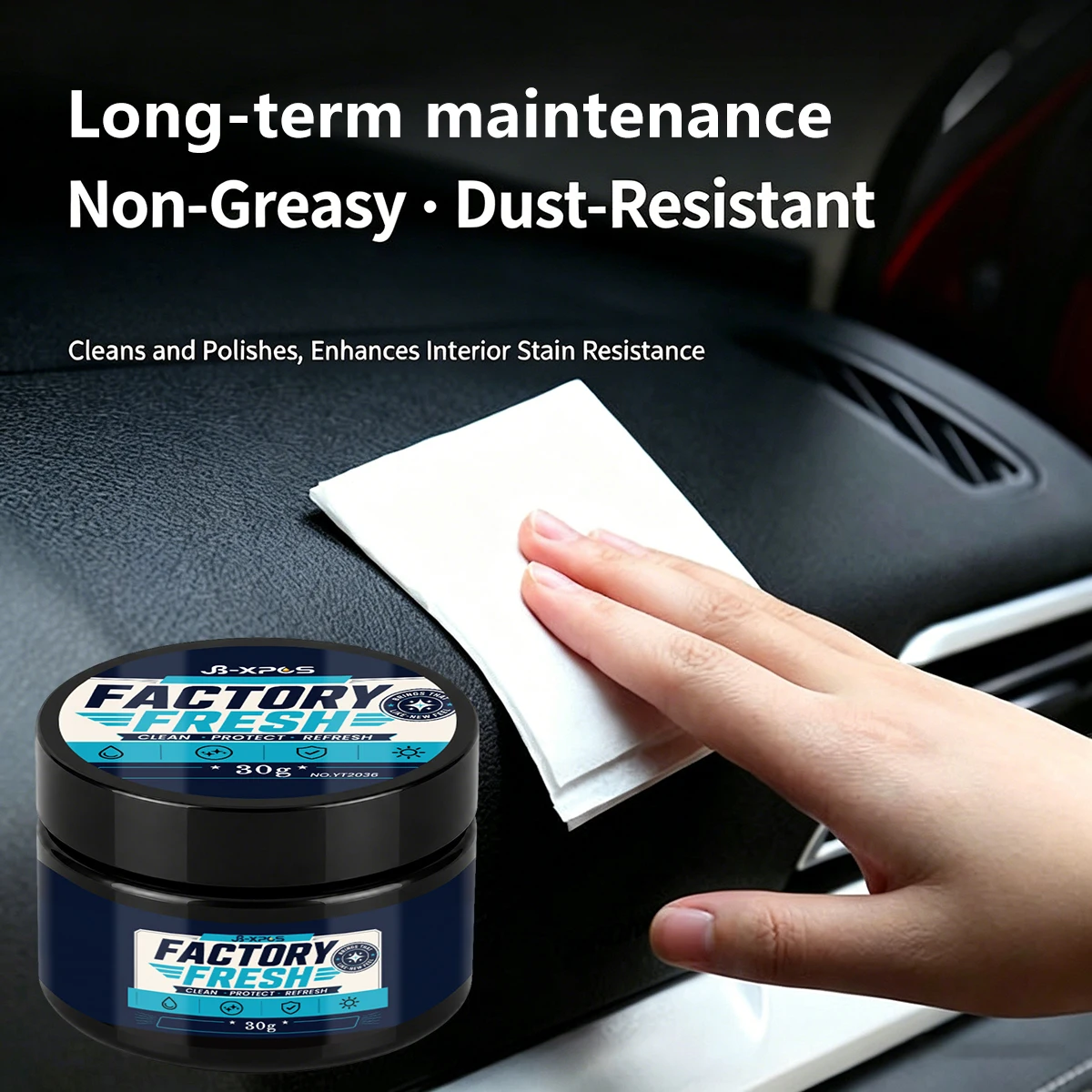 Black Car Plastic Leather Restorer Cream Strong Coverage Shine and Luster Waterproof Non-Fading UV Coating Auto Detailing YT2036