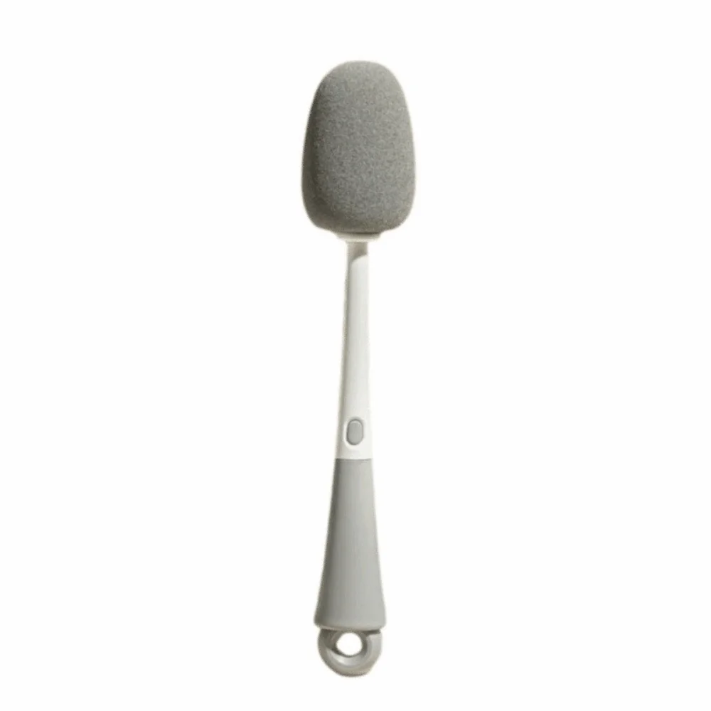 

5-in-1 Water Bottle Brush Nylon Sponge Soft Bristles Crevice Cleaner 360° Cleaning Silicone Straw Feeding Bottle Brush