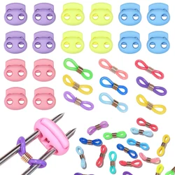 32Pcs Knitting Needle Stoppers Knitting Stitch Stoppers Silicone Knit Needle Point Protectors for Sewing Knitting DIY Crafts