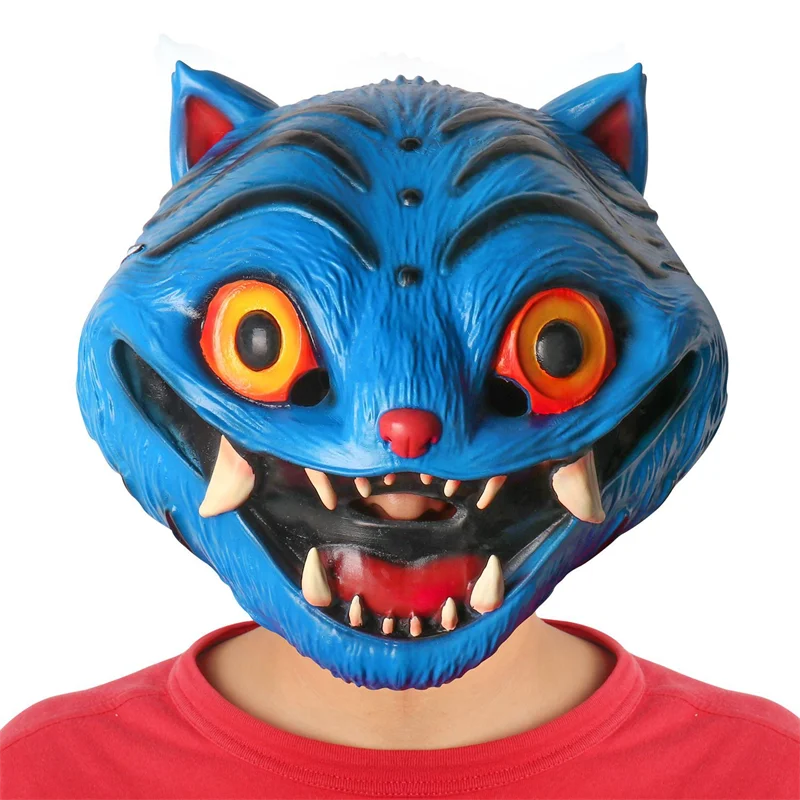 

Derpy Tiger Cosplay Mask Adult Unisex Latex Costumes Masks Demon Hunters Full Face Helmet Halloween Carnival Prop