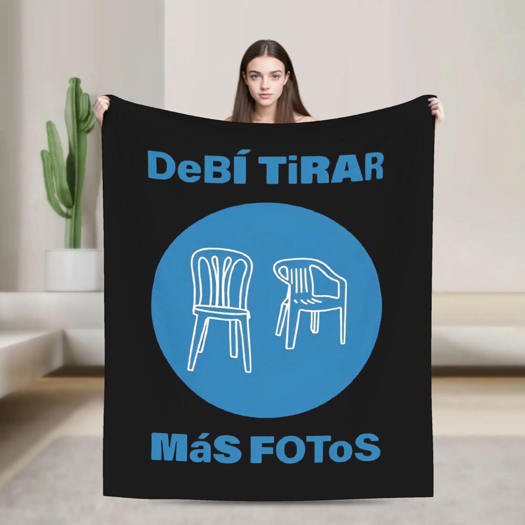 Bad Bunny Debi Tirar Mas Fotos Tour Blankets DTMF  Wool Awesome Warm Throw Blankets for Bedspread Autumn/Winter