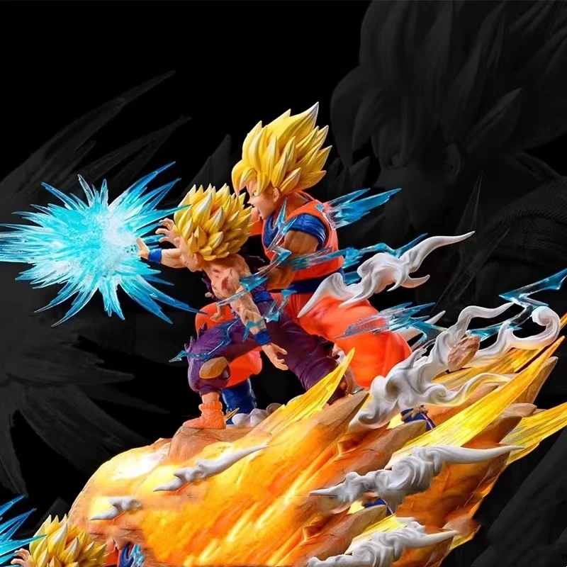 

Dragon Ball Z Anime Figure Son Goku Kamehameha Figures Cell Kakarotto Super Saiyan Decoration Model Statue Doll Toy Gifts