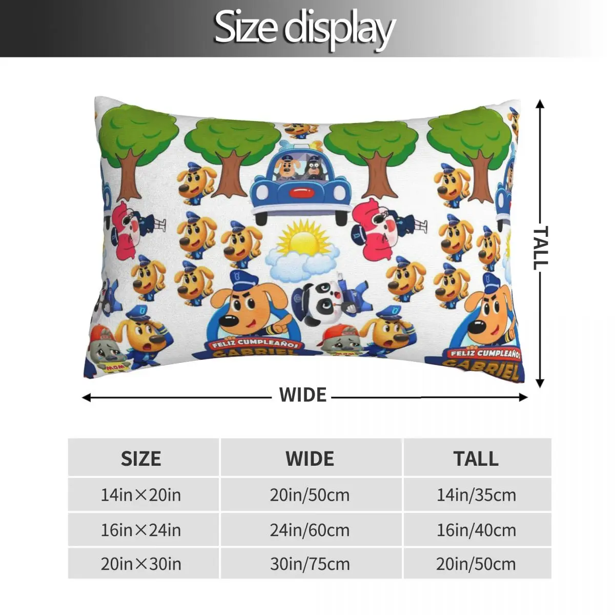Topper De Sheriff Labrador Rectangle Pillowcase Cushion Cover Decorative Bedroom Bed Home Comfort Throw Pillow