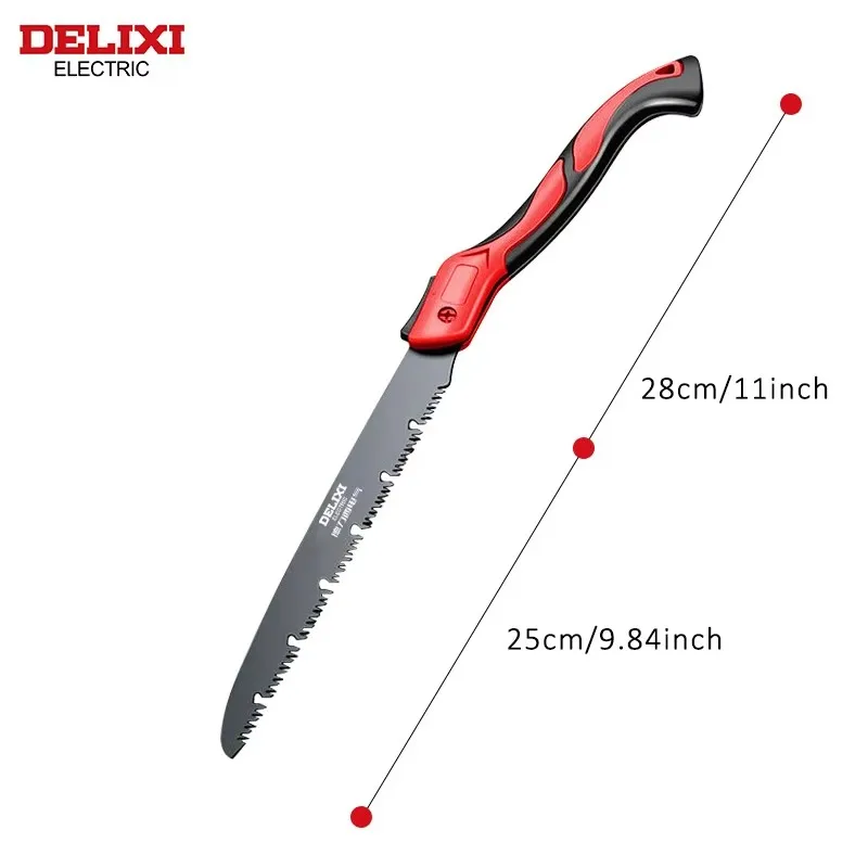 Folding Hand Saw,SK5 Steel Blade,Anti-Slip Grip,Portable Manual Saw for Wood Cutting,Cutting Saw for DIY ProjectsDELIXI ELECTRIC - view 2