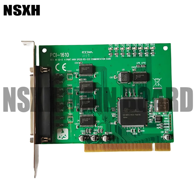 PCI-1610 REV.A1 For 02-1 4 Port High Speed RS-232 PCI Communication Card Surge Protection High Quality Fast Ship