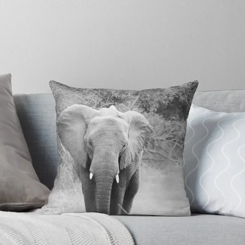 

Black and white elephant Throw Pillow ornamental pillows Custom Cushion Photo christmas pillowcases Cushions For Sofa pillow