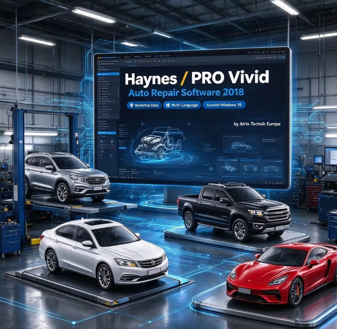 Haynes/PRO Vivid Auto Repair Software 2018 Workshop Data Multi-Language Compatible with Windows 10 by Atris-Technik Europe
