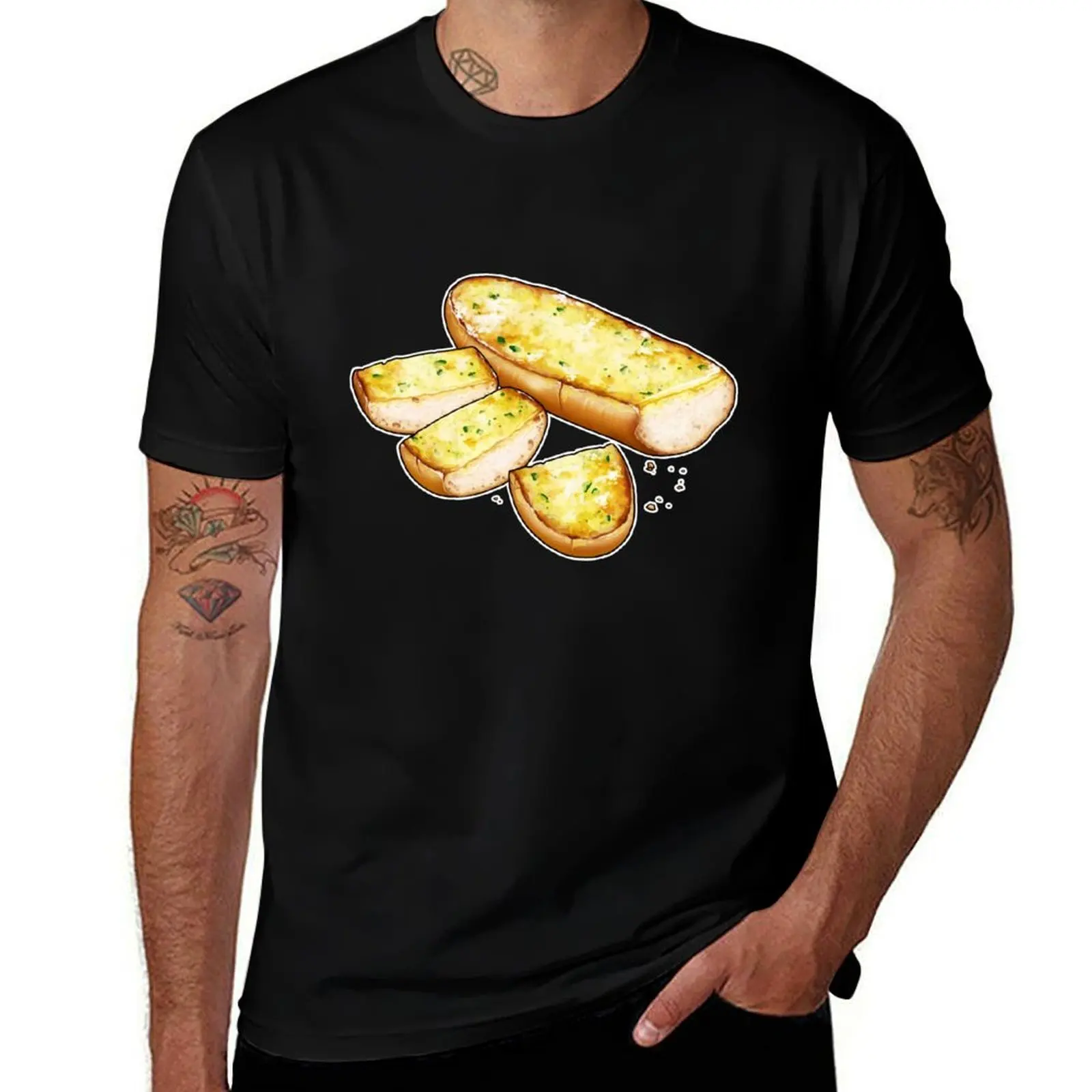 Garlic Bread T-Shirt cotton t shirt man T-Shirt