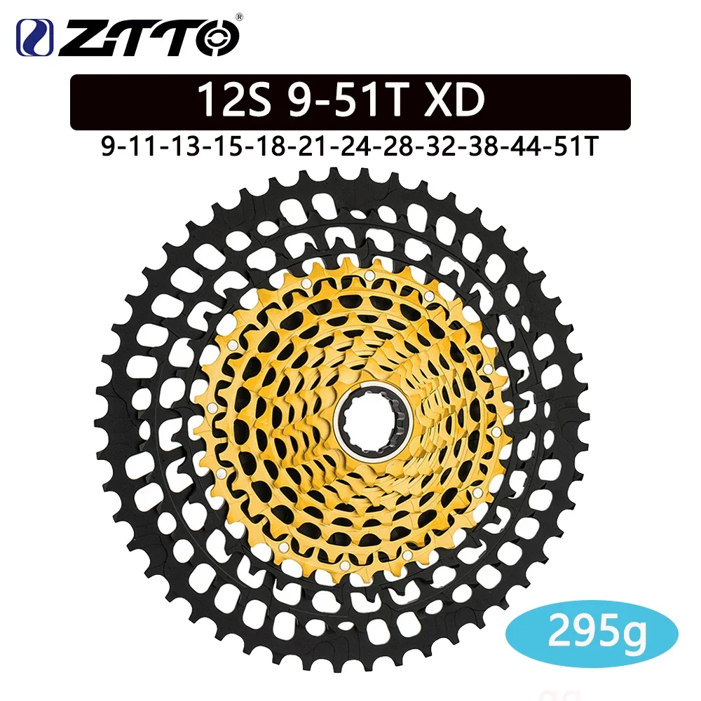 超軽量 MTB 12s スプロケット(9-51T, XD, 291g) ZTTO 究極の超軽量 MTB 12 スピード 9-51T XD カセット 12S 9-46T 10