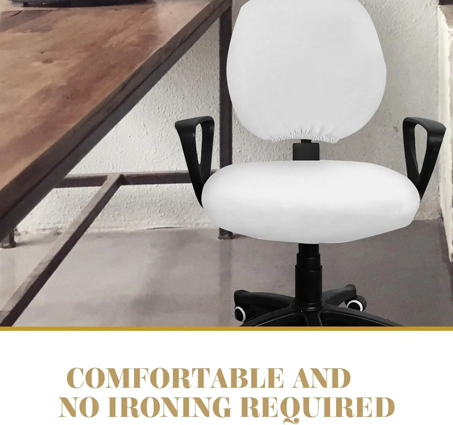 Office Computer Chair Cover, Office Chair Covers Stretchable Separate Chair Cover Desk Chair Slipcovers Protector Removable