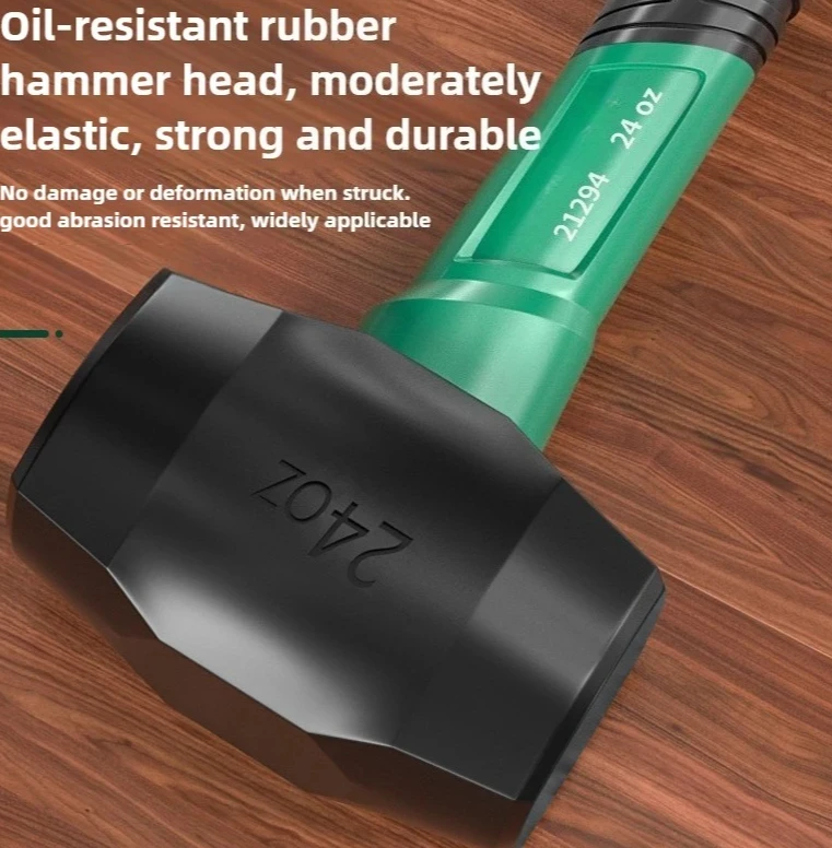Multifunctional Shockproof Home Decoration Elastic Tile Installation Hammer Solid Rubber Hammer Industrial Grade