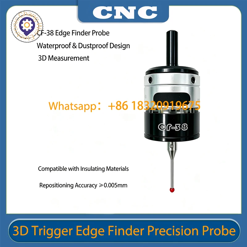 2026 latest 3D Edge Finder Machining Center Cnc Milling Machine Three-coordinate Precision Probe Centring Rod Tool Setter CF-38