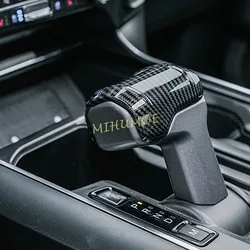 ABS Carbon Fiber Car interior Gear Shift Knob Cover Cap For Ford F150 F-150 2021 2022 2023 2024 Accessories