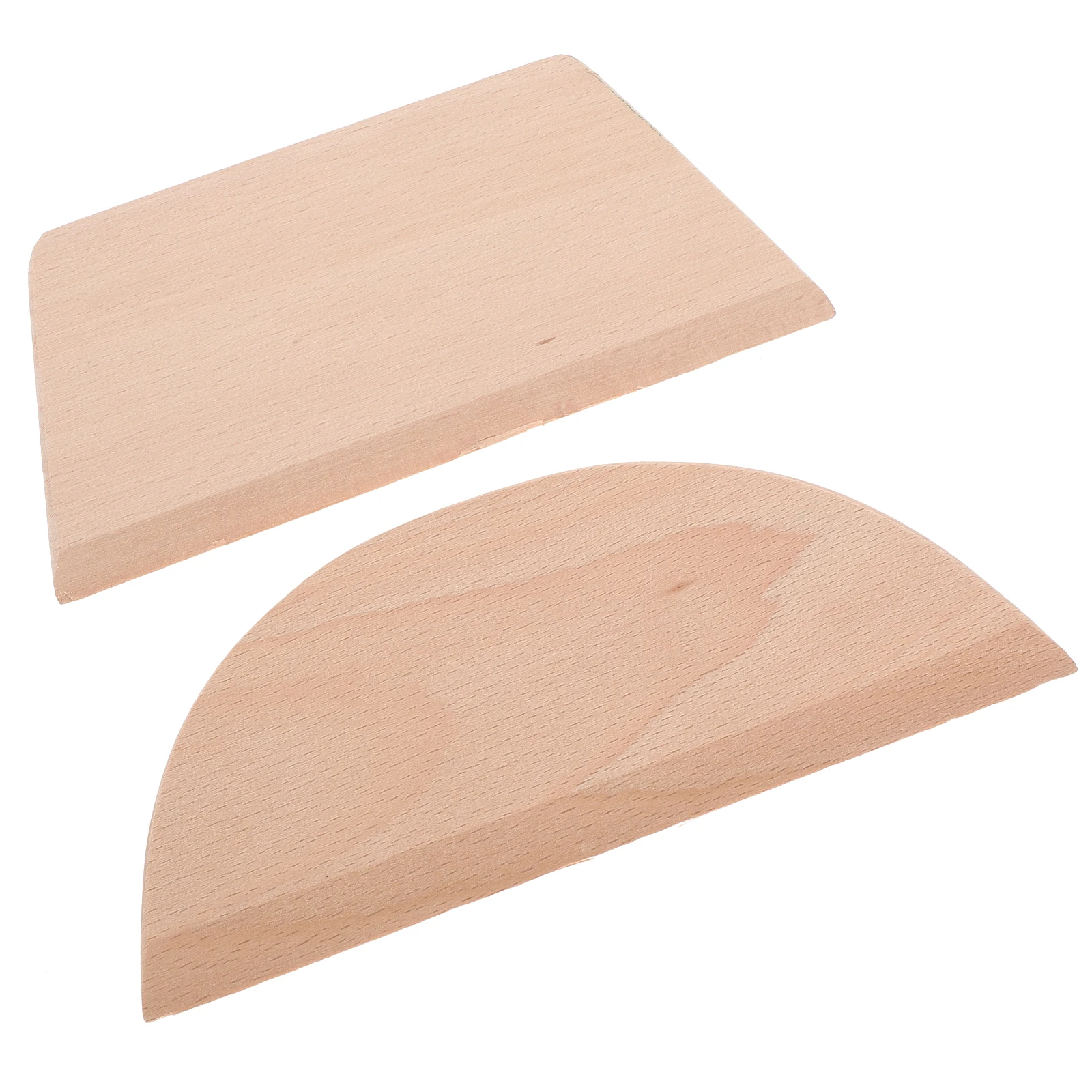

2Pcs Wooden Dough Cutter Scraper Thick Design Kitchen Tool for Baking Pizza Pastry Dough Cutter Home Use