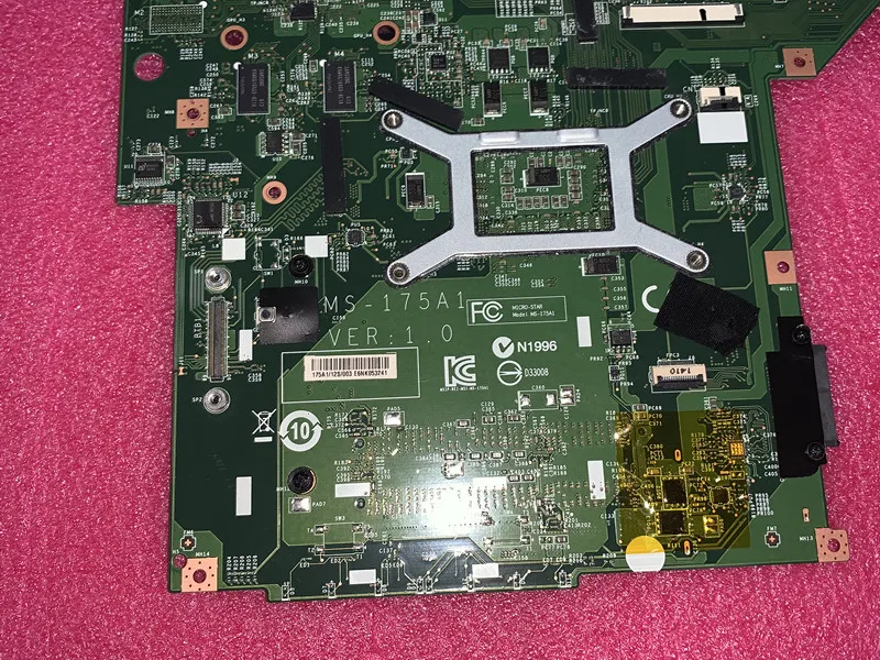 MS-175A MS-175A1 VER 1.0 FOR MSI GE70 GP70 LAPTOP MOTHERBOARD WITH i5  i7 CPU AND GPU Works Perfectly