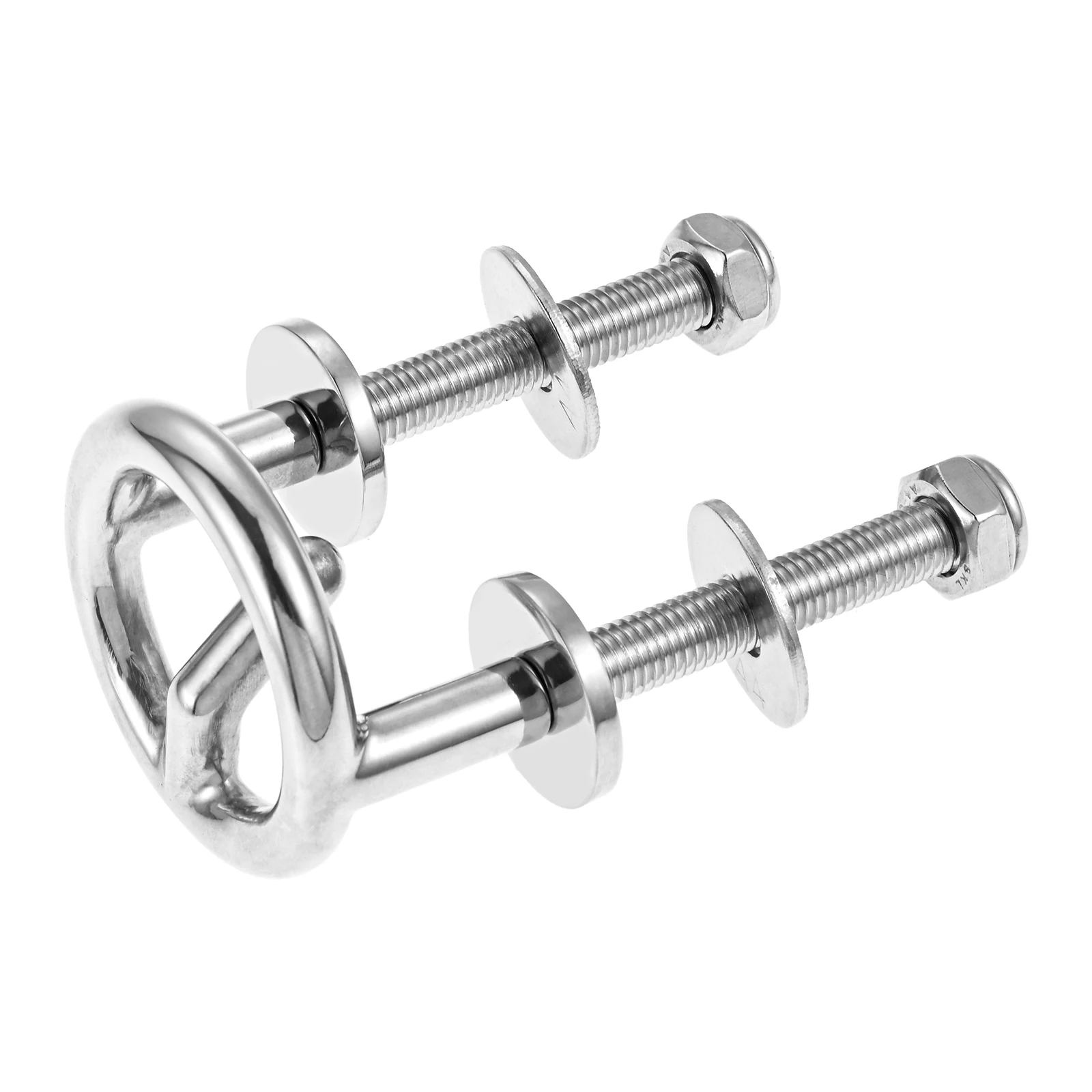

Heavy Duty Marine Stainless Steel 316 Transom Mount Water Ski Tow Eye Rope Hook Bracket 2-1/2" Ring for Inboard Ski Boat Yachts