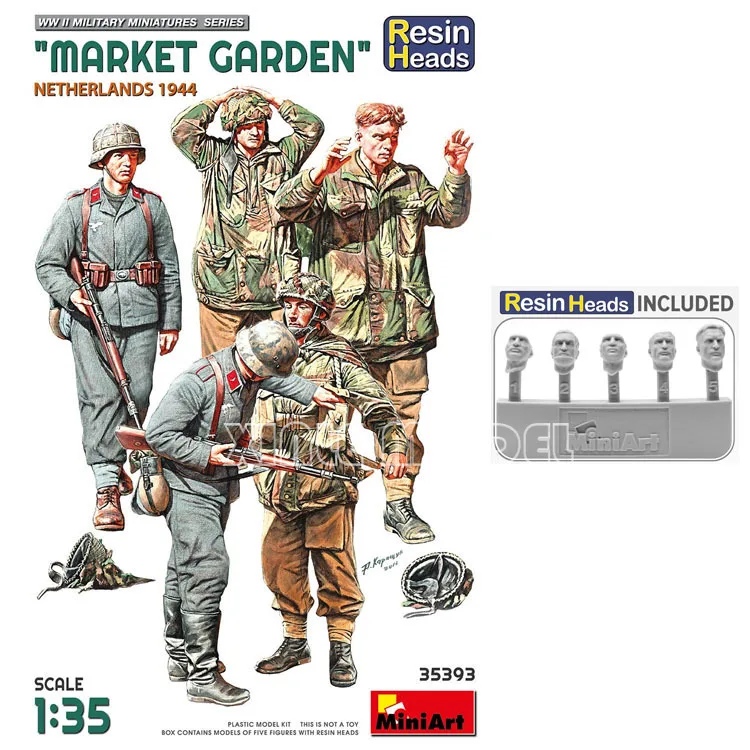 

Комплект пластиковой собранной модели MiniArt 35393, рынок, сад, действие, солдатский ремень, голова из смолы, 1/35
